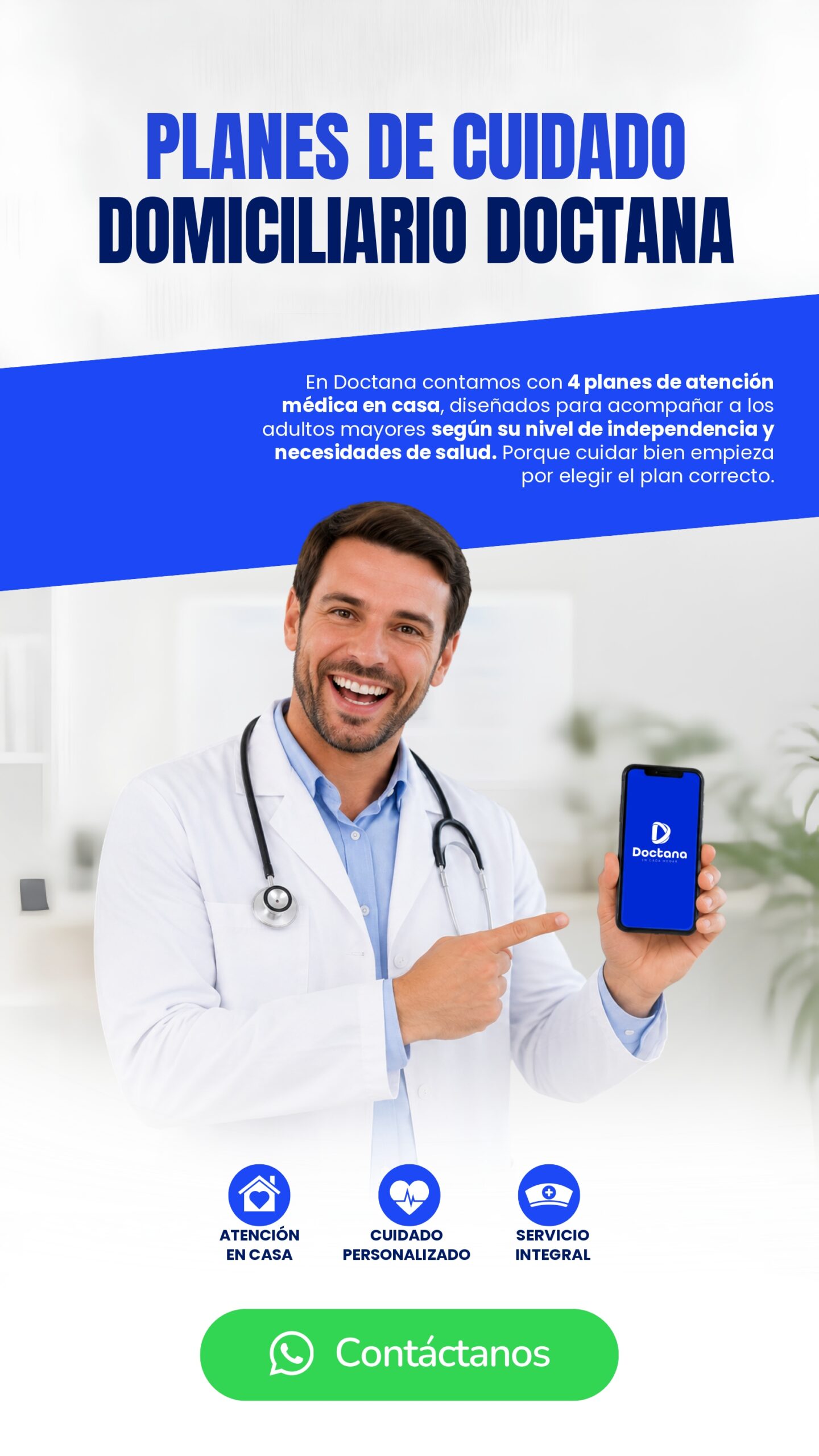 Planes de cuidado domiciliario Doctana